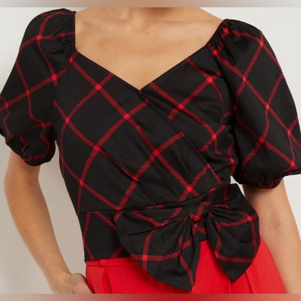 NWOT New York & company cropped blouse XS